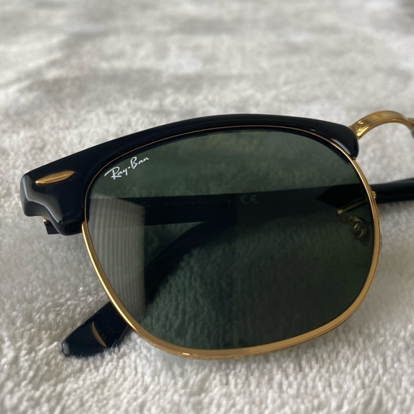 Ray-Ban Black Clubmaster Sunglasses. - Picture 6 of 11